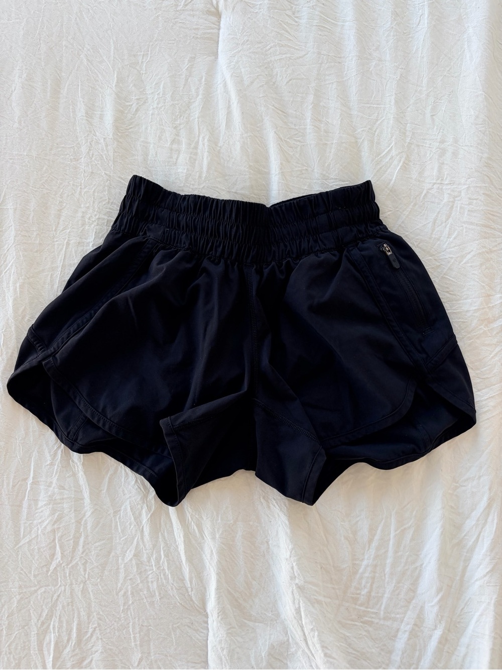 lululemon athletica Black Women's Athletic Shorts with Zipper Pocket